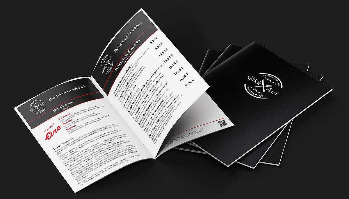 Mockup Speisekarte